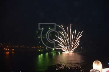 Espectáculo pirotécnico de Melenara (Foto Francisco Javier Santana y TA)